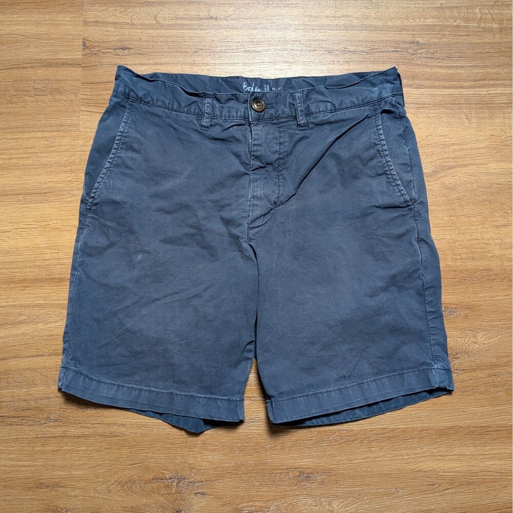 Boden Chino Shorts Men's Size 30 Blue Cotton 7" Inseam Casual Summer